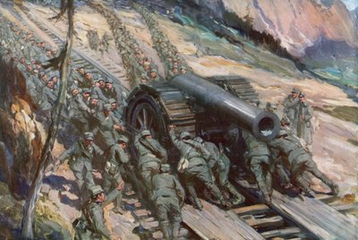 山、イタリア、第一次世界大戦の征服 作： Cyrus Cuneo